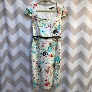Darling David Meister floral dress, Size 4